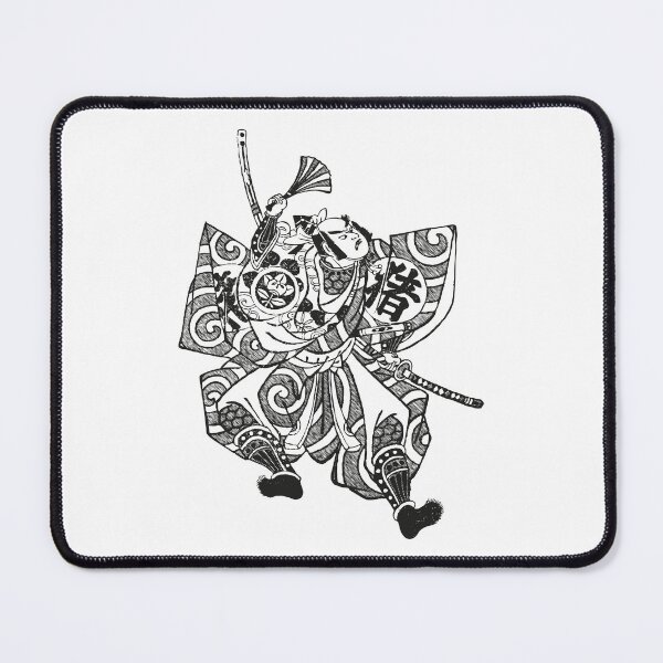 Item preview, Samurai retro Japanese woodblock drawing designed and sold by softpixel.