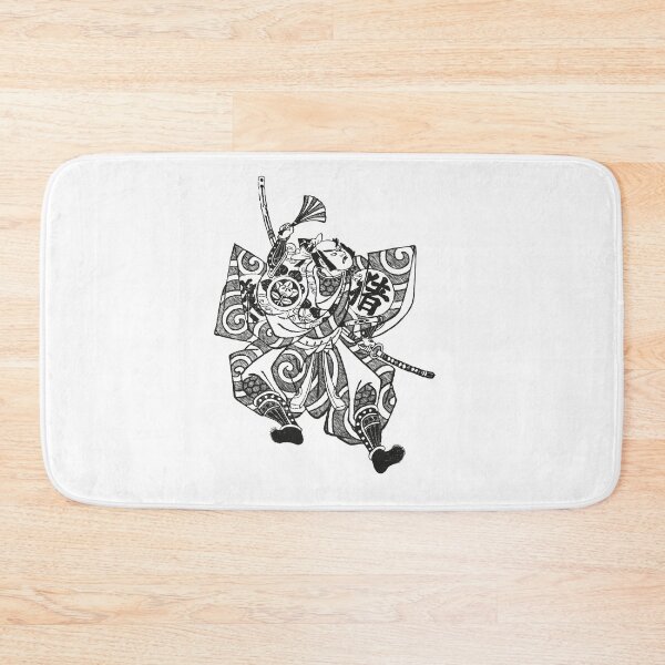 Item preview, Samurai retro Japanese woodblock drawing designed and sold by softpixel.