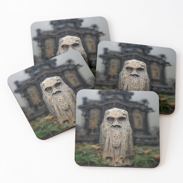 Item preview, Wood Carved Ghost in Cemetery designed and sold by Ktpier.