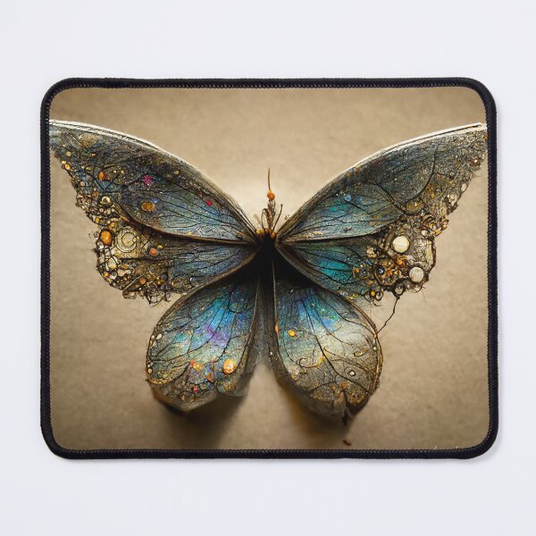 Item preview, Steampunk butterfly on paper background designed and sold by Yehochanan.