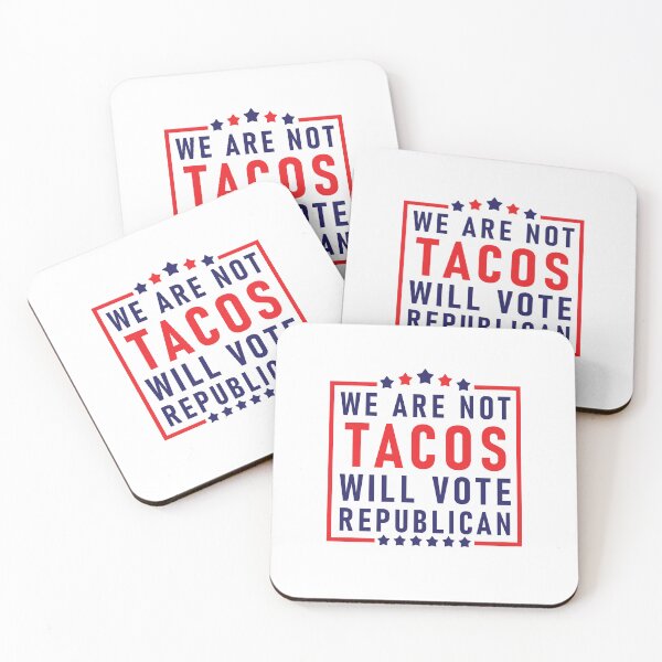 Item preview, We Are Not Tacos Will Vote Republican Biden Breakfast Tacos designed and sold by happy gift art.
