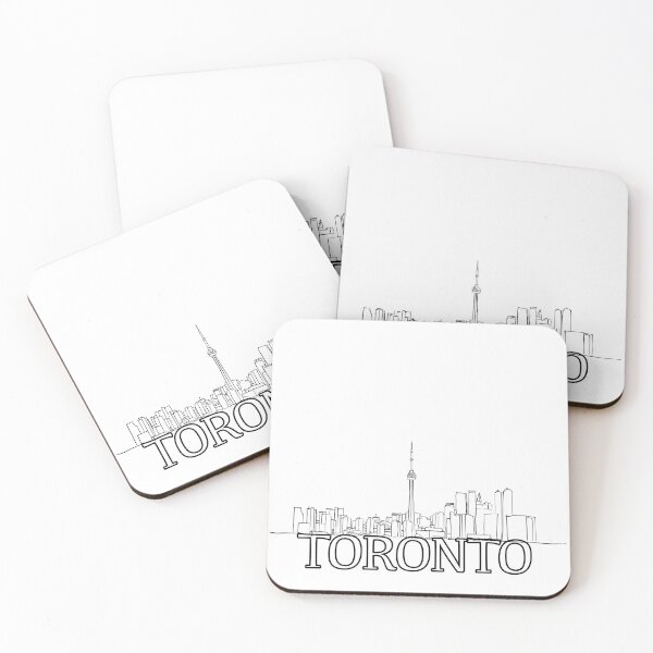 Item preview, Line outline of the Toronto Skyline - WelshDesigns designed and sold by welshdesigns.