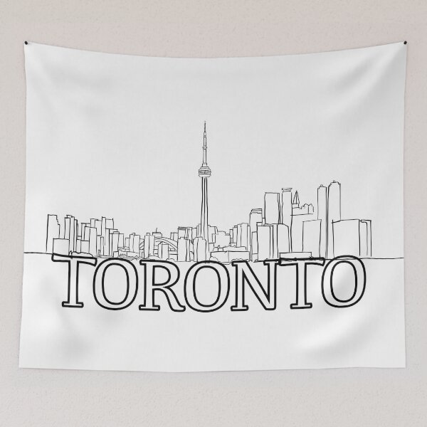 Item preview, Line outline of the Toronto Skyline - WelshDesigns designed and sold by welshdesigns.