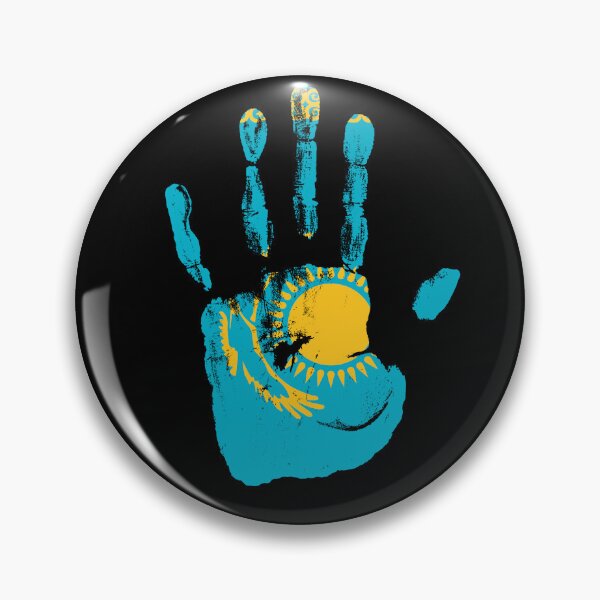 Item preview, Hand Kazakhstan Flag Palm designed and sold by rafaeltto.