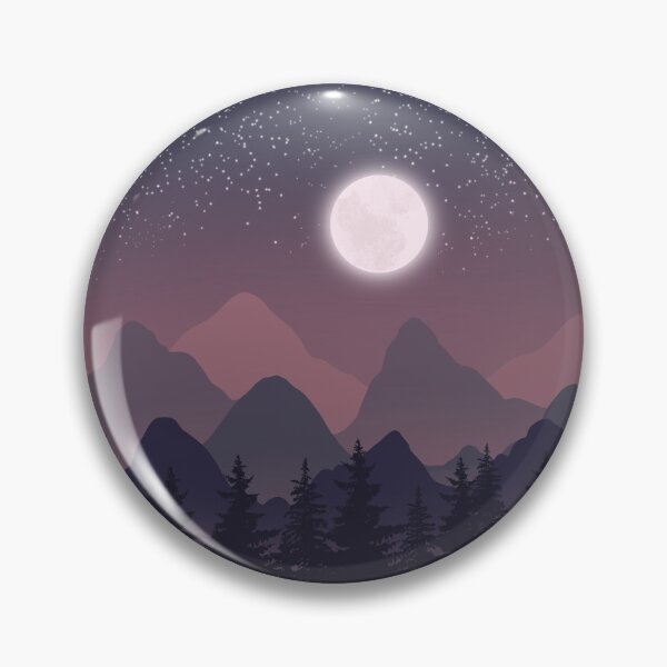 Item preview, A beautiful Night sky view with mountains designed and sold by LishiArts.