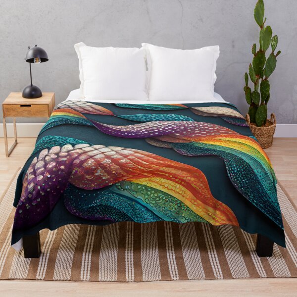 Item preview, Swirling Abstract Rainbow Mermaid Scales designed and sold by MythicPrompts.