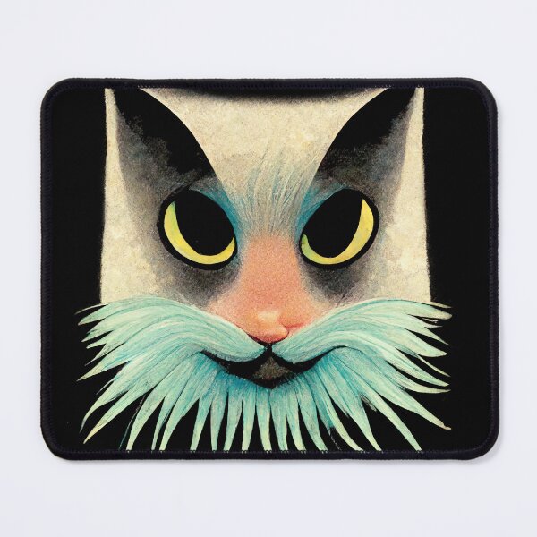 Item preview, Dr Suess Style Cat with Green Whiskers designed and sold by ThePurpleMelon.