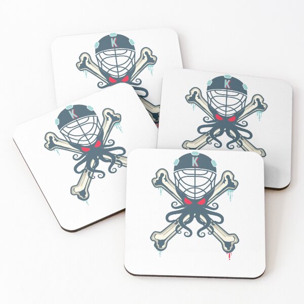 Item preview, Seattle Kraken Alternative Mascot With Crossbones Background. designed and sold by PNWEnergy.