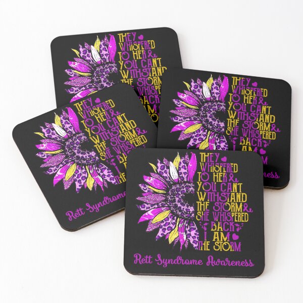 Item preview, I Am The Storm Sunflower Leopard Rett Syndrome Awareness designed and sold by rechardtee.