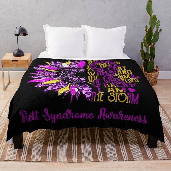 Item preview, I Am The Storm Sunflower Leopard Rett Syndrome Awareness designed and sold by rechardtee.