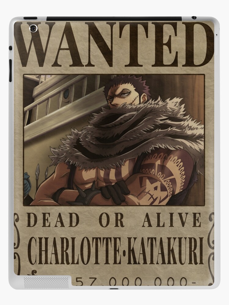 Charlotte Katakuri Wanted One Piece Katakuri Bounty Poster | iPad Case &  Skin