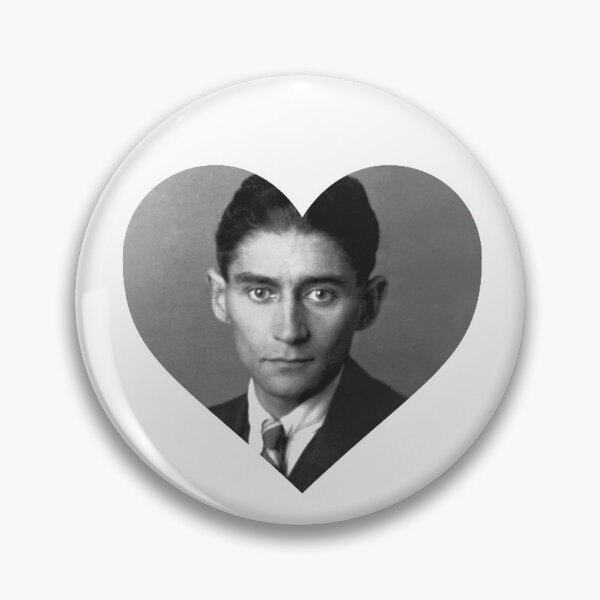Artikelvorschau, Franz Kafka Herz | Ich liebe Franz Kafka entworfen und verkauft von stickerskool.