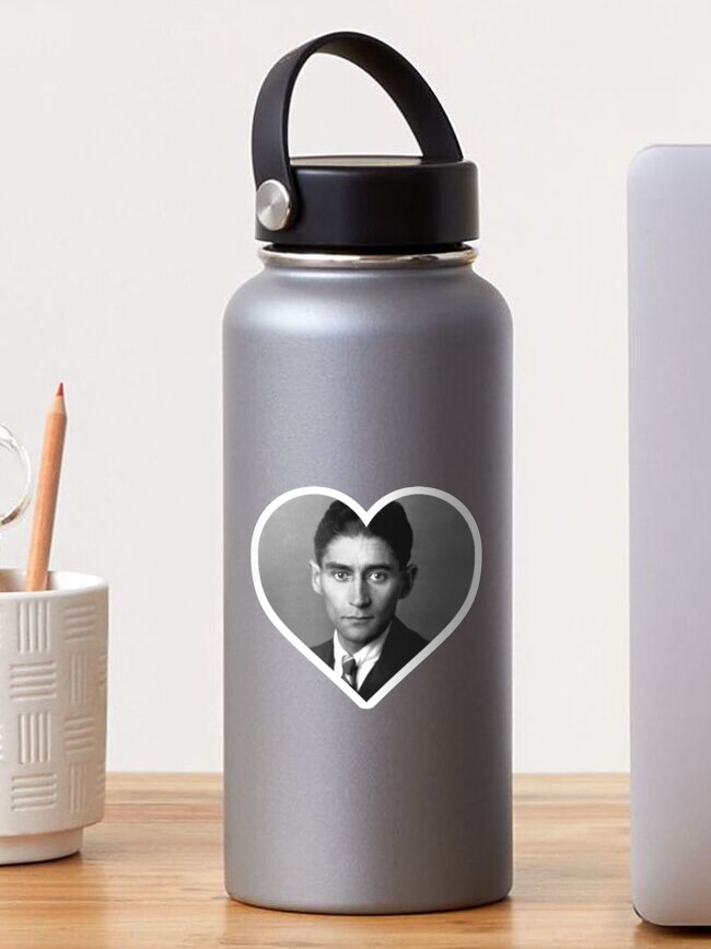 Thumbnail 1 of 3, Sticker, Franz Kafka heart | I love Franz Kafka designed and sold by stickerskool.