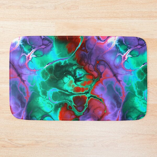Item preview, Pretty Marble pattern using clashing colors of turquoise, teal, pink and mauves designed and sold by ditzy-designs.