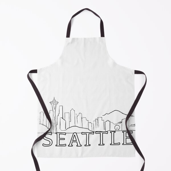 Item preview, Line outline of the Seattle Skyline - WelshDesigns designed and sold by welshdesigns.
