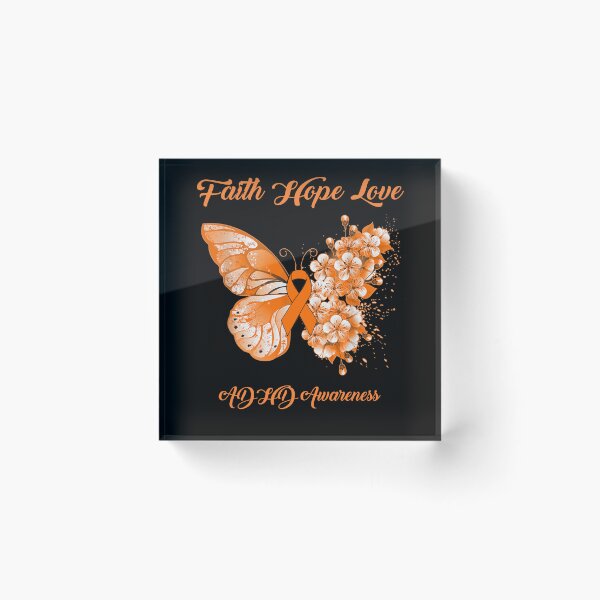 Item preview, Faith Hope Love ADHD Awareness Butterfly Ribbon Gifts designed and sold by Adropine.