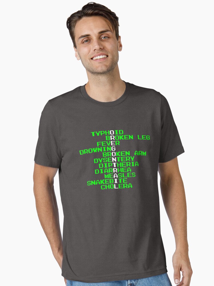 Thumbnail 1 of 7, Essential T-Shirt, Oregon Trail - Ways to Die in the West designed and sold by everyplate.