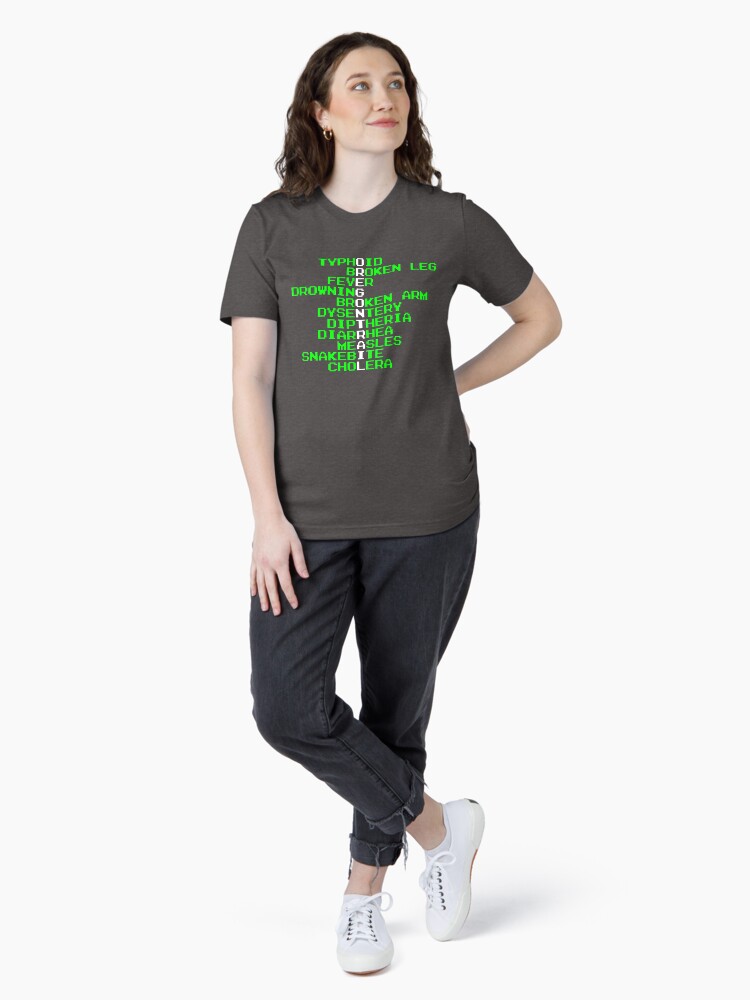 Thumbnail 4 of 7, Essential T-Shirt, Oregon Trail - Ways to Die in the West designed and sold by everyplate.