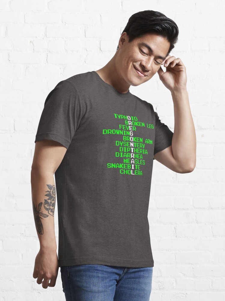 Alternate view of Oregon Trail - Ways to Die in the West Essential T-Shirt