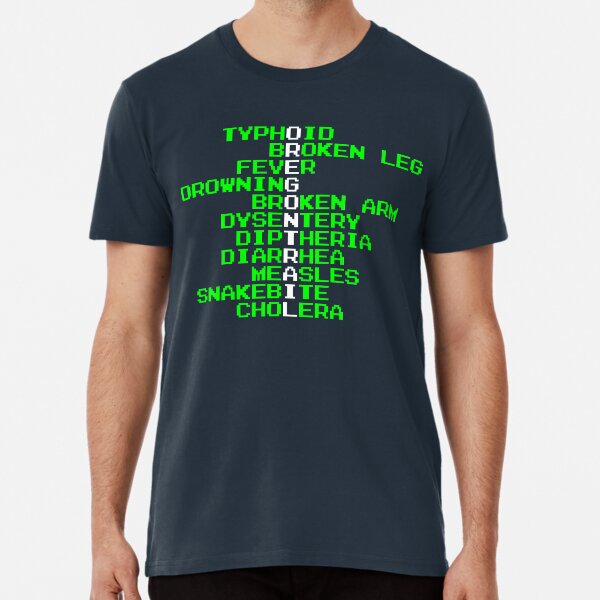 Oregon Trail - Ways to Die in the West Premium T-Shirt