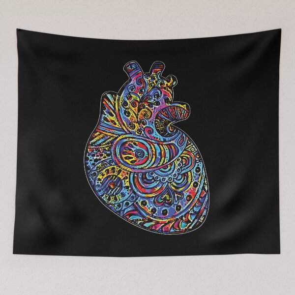 Item preview, Painted Tribal Beautiful Heart designed and sold by ittybittyowl.