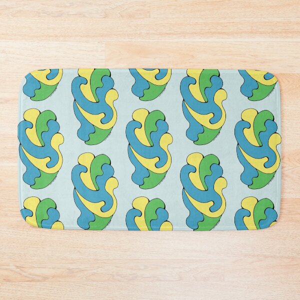 Item preview, Embracing Curves (Yellow, Blue, Green) designed and sold by Azure Lion Productions.