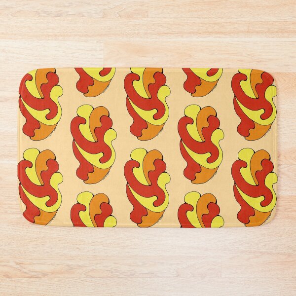 Item preview, Embracing Curves (Yellow, Red, Orange) designed and sold by Azure Lion Productions.
