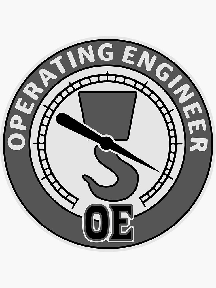 "Operating Engineer (CrestDG)" Sticker for Sale by OESwag Redbubble
