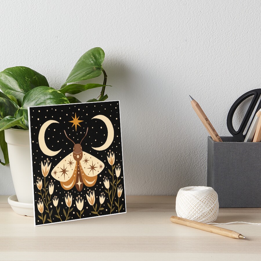 Between two moons Art Board Print