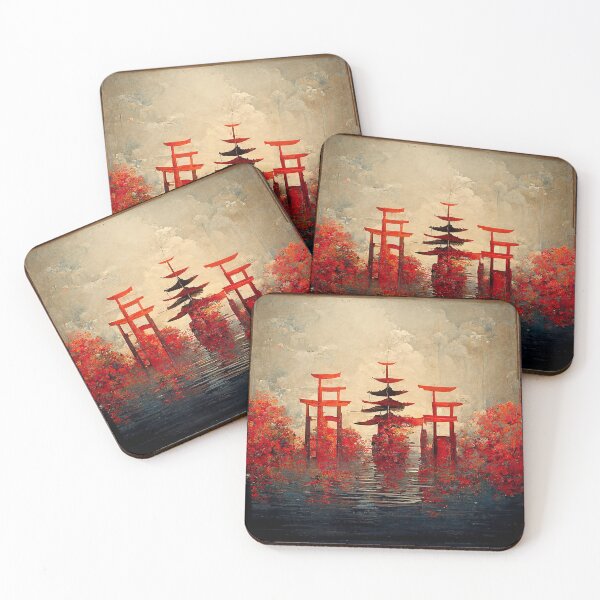 Item preview, Japanese art with pagoda  designed and sold by Yehochanan.