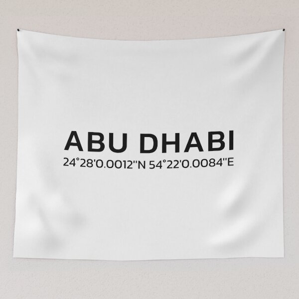 Item preview, Abu Dhabi Coordinates designed and sold by BeratBozan.