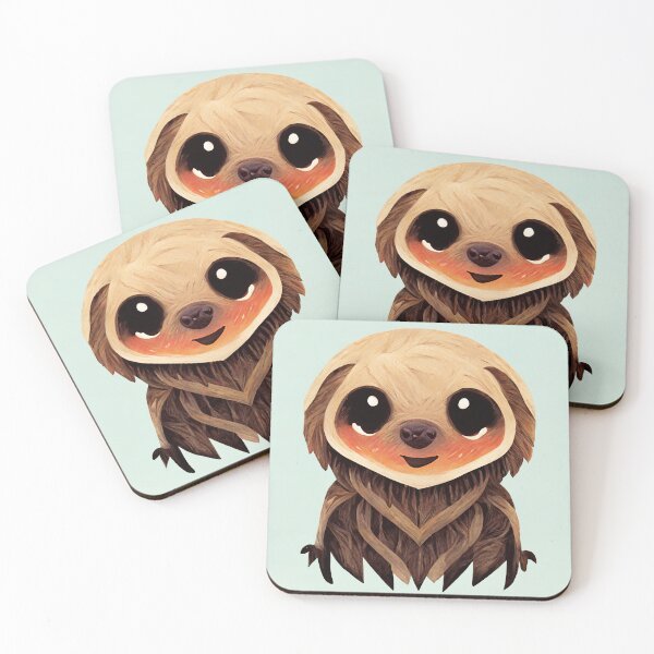 Item preview, Cute Smiling Sloth designed and sold by Pauduwang.