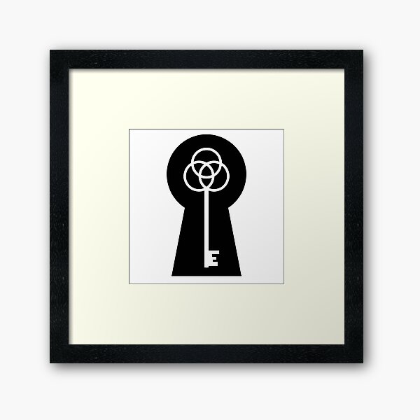 Item preview, Lock & Key - Black & White designed and sold by TheeForestFox Shop.