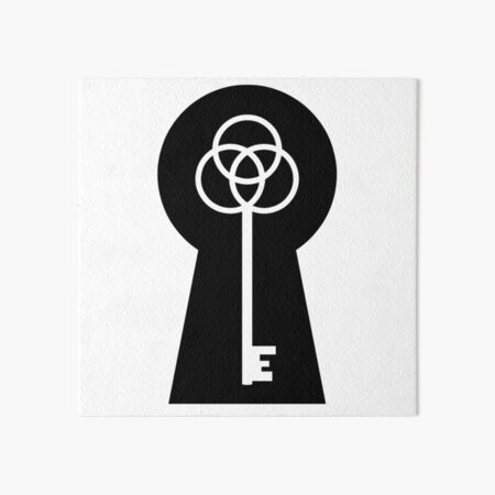 Item preview, Lock & Key - Black & White designed and sold by TheeForestFox Shop.