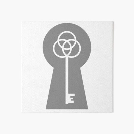 Item preview, Lock & Key - Grey & White designed and sold by TheeForestFox Shop.