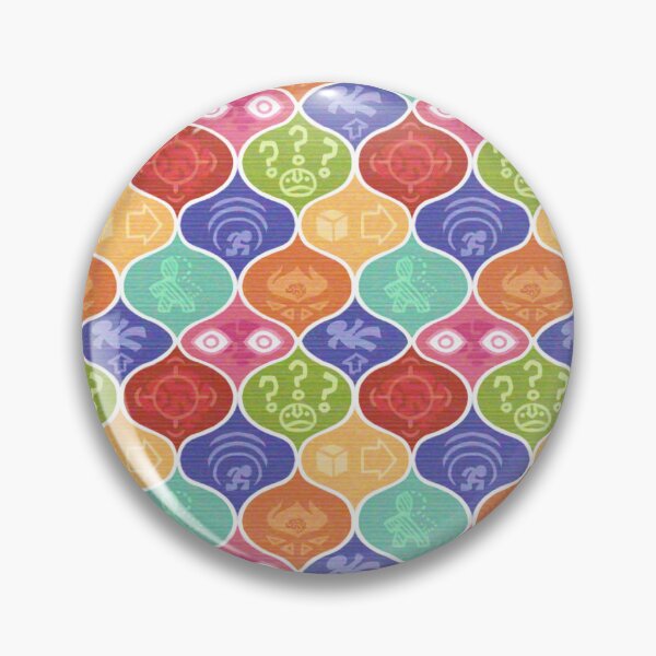 Item preview, Tv Not Without Merit... Badges psychic powers playful pattern designed and sold by Jack'o Bee.
