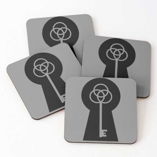 Item preview, Lock & Key - Black & Grey designed and sold by TheeForestFox Shop.