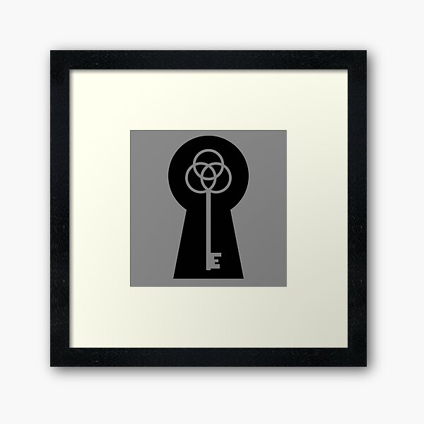 Item preview, Lock & Key - Black & Grey designed and sold by TheeForestFox Shop.