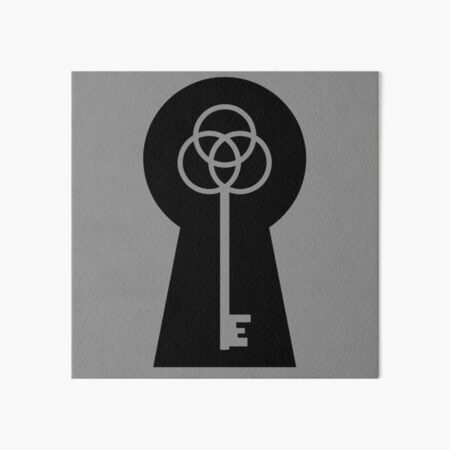 Item preview, Lock & Key - Black & Grey designed and sold by TheeForestFox Shop.