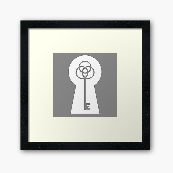 Item preview, Lock & Key - White & Grey designed and sold by TheeForestFox Shop.