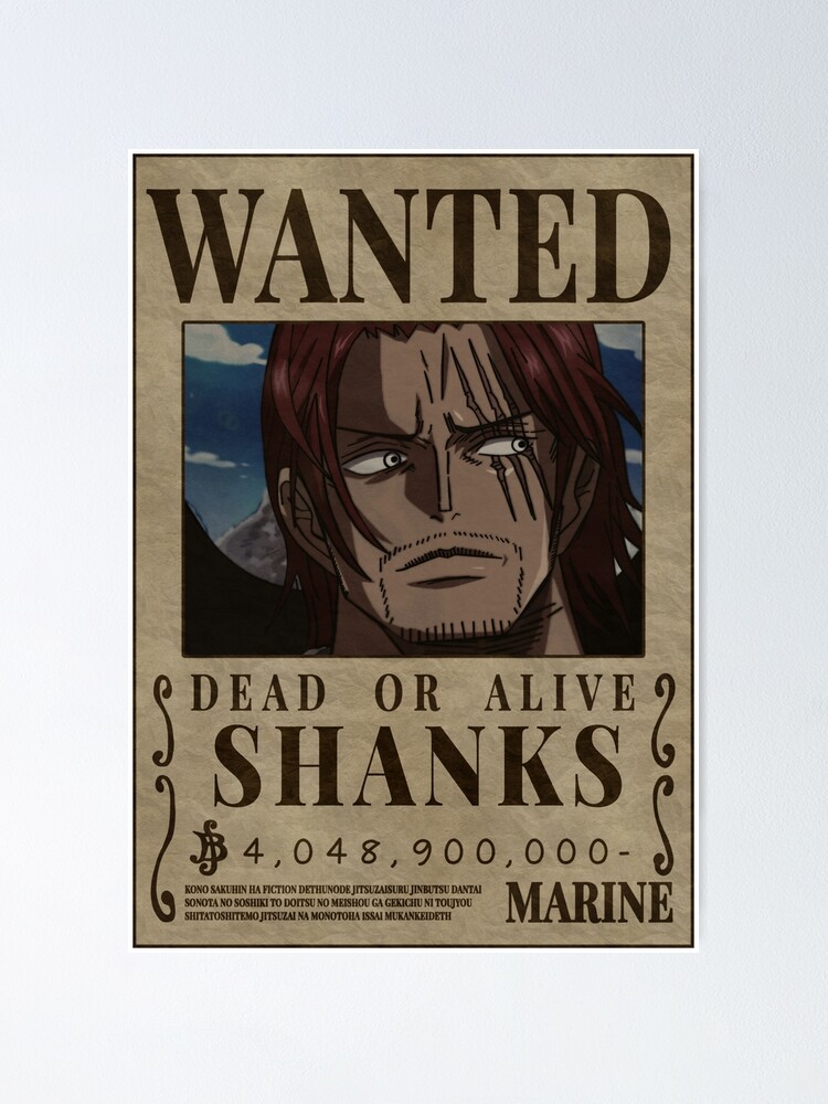 One Piece Wanted Poster - SHANKS Jigsaw Puzzle