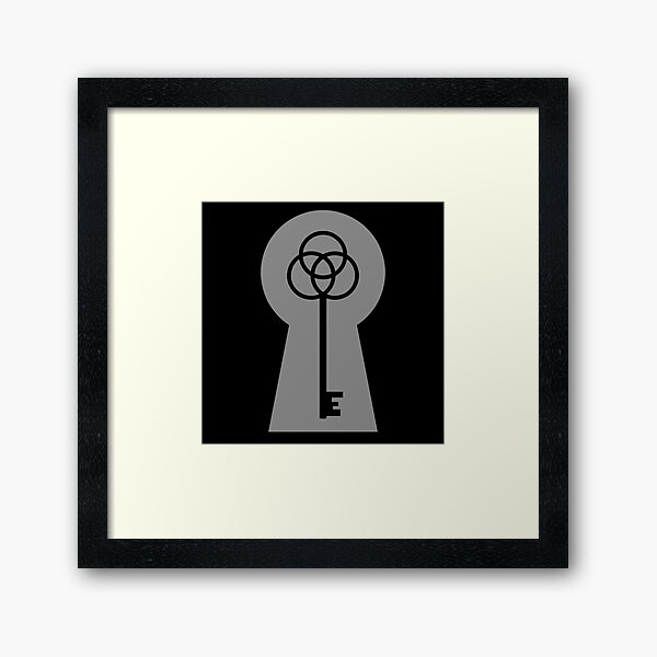Item preview, Lock & Key - Grey & Black designed and sold by TheeForestFox Shop.