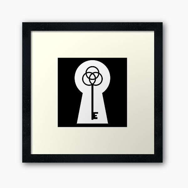 Item preview, Lock & Key - White & Black designed and sold by TheeForestFox Shop.