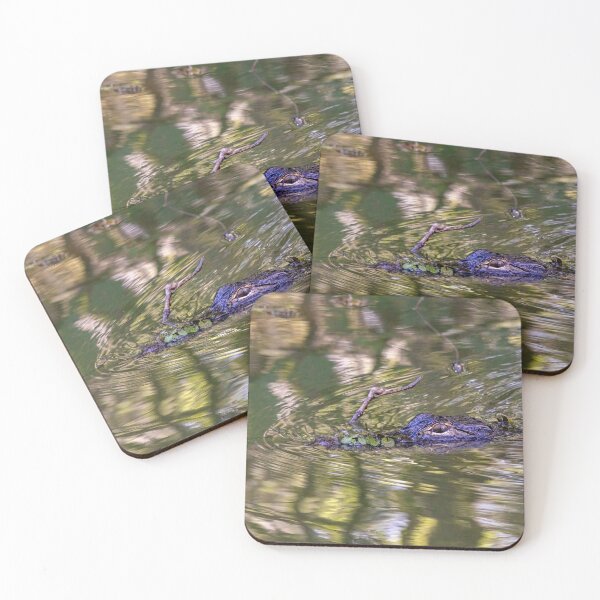 Item preview, Eye See You - Swimming Alligator in Swamp designed and sold by SafariByMarisa.