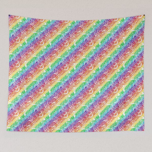 Item preview, Abstract Swirls 2.0 - Rainbow designed and sold by megalunalexi.