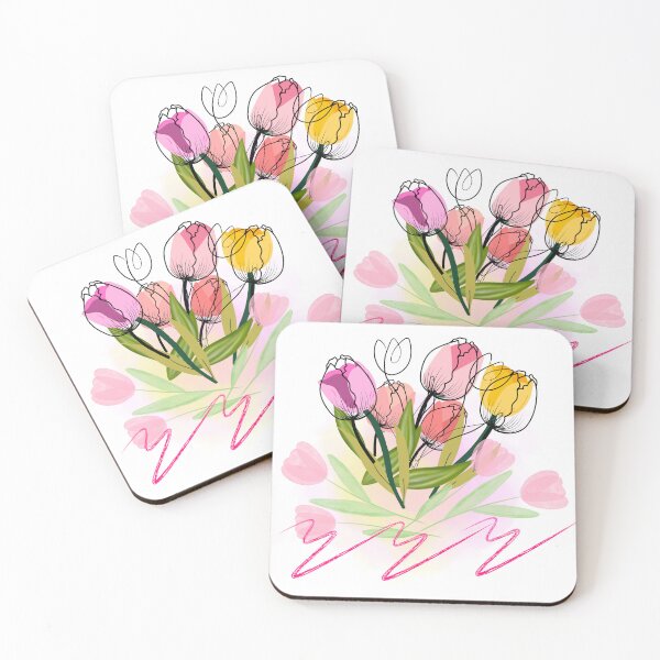 Item preview, art tulips pastel colors designed and sold by nisscreations.