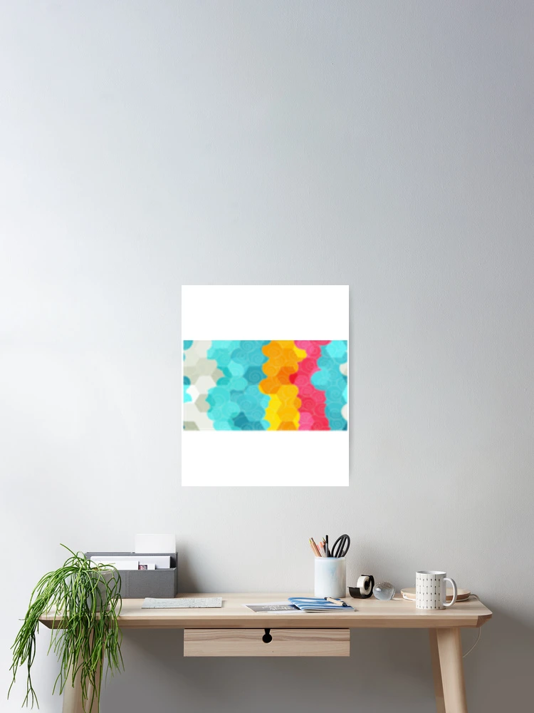 Thumbnail 2 of 3, Poster, Colorful pattern   designed and sold by DesignEclipseee.