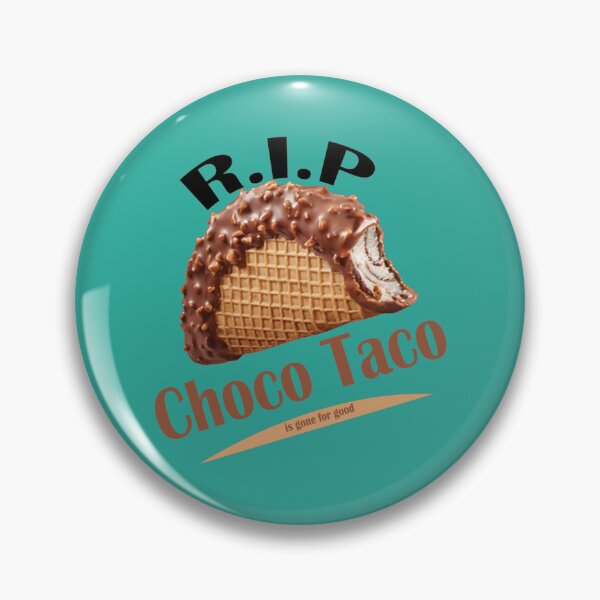 Item preview, Choco Taco, R.I.P Choco Taco, Choco Taco Is Gone For Good, RIP Choco Taco, half-eaten choco taco designed and sold by DesignEclipseee.