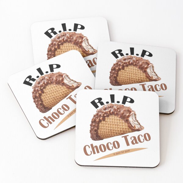 Item preview, Choco Taco, R.I.P Choco Taco, Choco Taco Is Gone For Good, RIP Choco Taco, half-eaten choco taco designed and sold by DesignEclipseee.