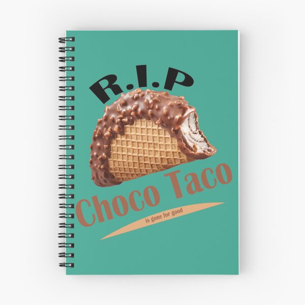 Item preview, Choco Taco, R.I.P Choco Taco, Choco Taco Is Gone For Good, RIP Choco Taco, half-eaten choco taco designed and sold by DesignEclipseee.